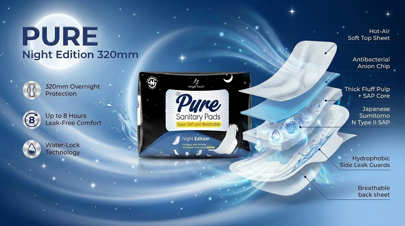 PURE Night Edition 320mm Designed for Peaceful, Worry-Free Nights